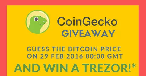 CoinGecko is Giving Away a Trezor! Hero Image