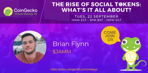 CoinGecko Virtual Meetup Featured Guest: Brian Flynn ($JAMM) Hero Image