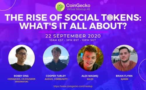 The Rise of Social Tokens | CoinGecko Virtual Meetup #6 Hero Image