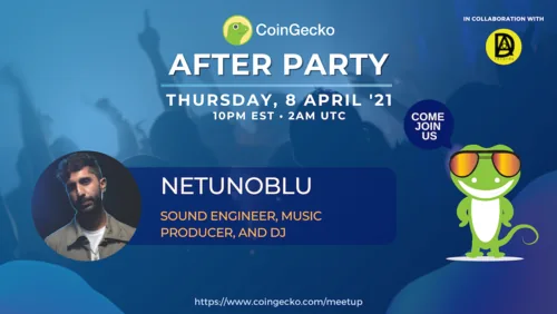 CoinGecko After Party Featured Guest: Netunoblu (Sound Engineer and DJ) Hero Image