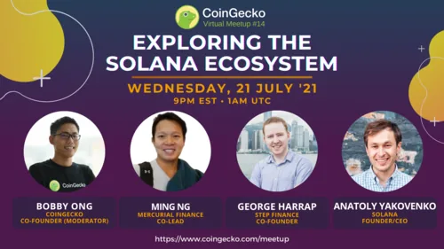 Exploring the Solana Ecosystem | CoinGecko Virtual Meetup #14 Hero Image