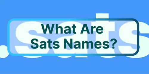 What Are Sats Names on Bitcoin? Hero Image