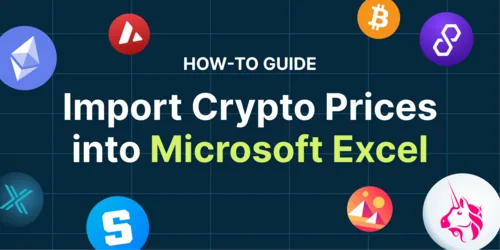 How to Import Crypto Prices into Excel with CoinGecko API Hero Image