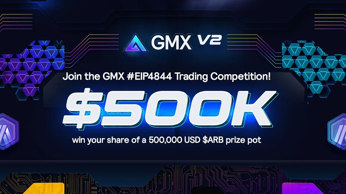 GMX V2: Trade on Arbitrum and Win Hero Image