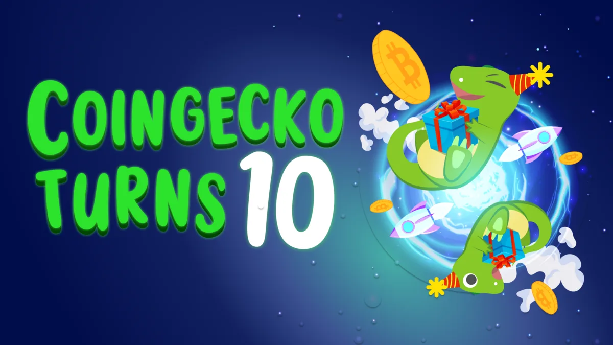 A Decade of CoinGecko: Celebrating Our 10th Anniversary Hero Image