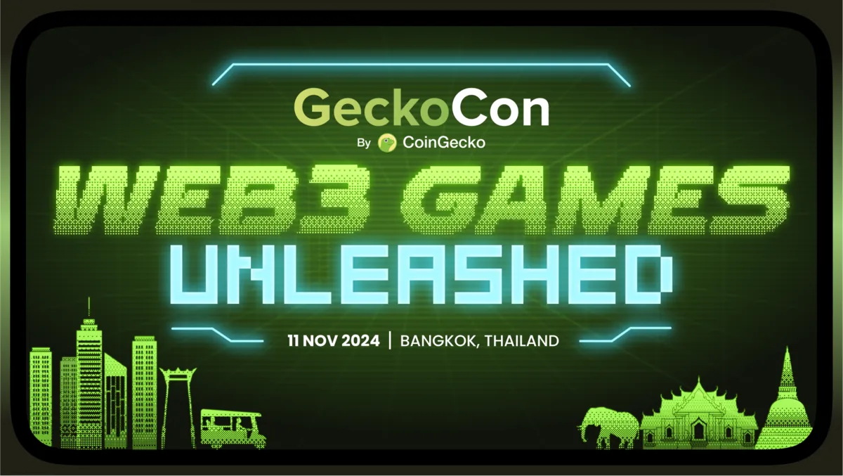 CoinGecko Announces Inaugural Hybrid Conference in Bangkok, Thailand – GeckoCon: Web3 Games Unleashed Hero Image