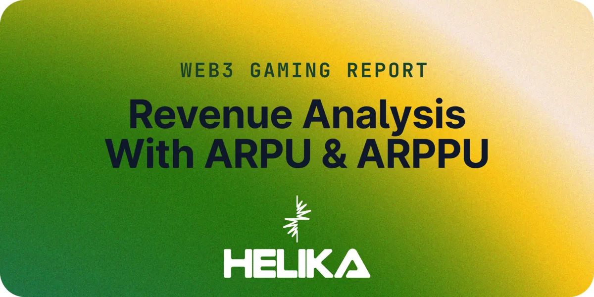 2024 Web3 Gaming ARPU and ARPPU Report by Helika Hero Image