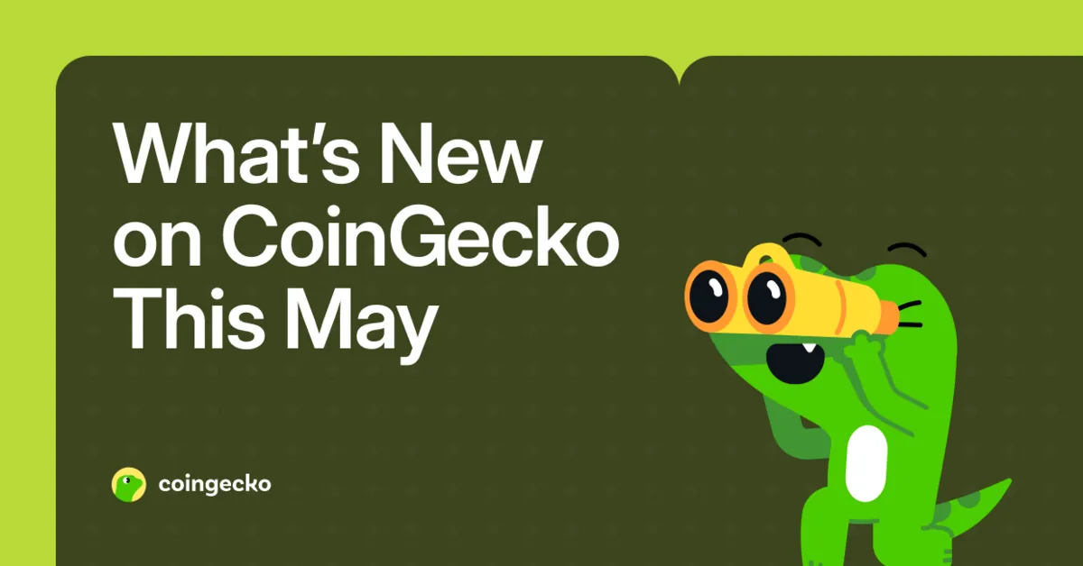 New on CoinGecko: Tokenomics, NFT Chart, & More Hero Image