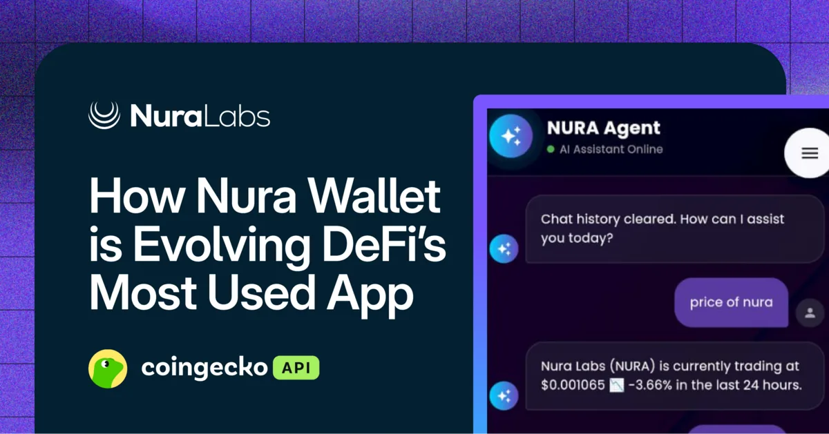 How Nura Wallet is Evolving DeFi’s Most Used Application Hero Image