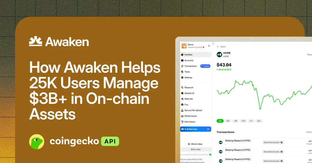 How Awaken Helps 25K Users Manage $3B+ in On-chain Assets Hero Image