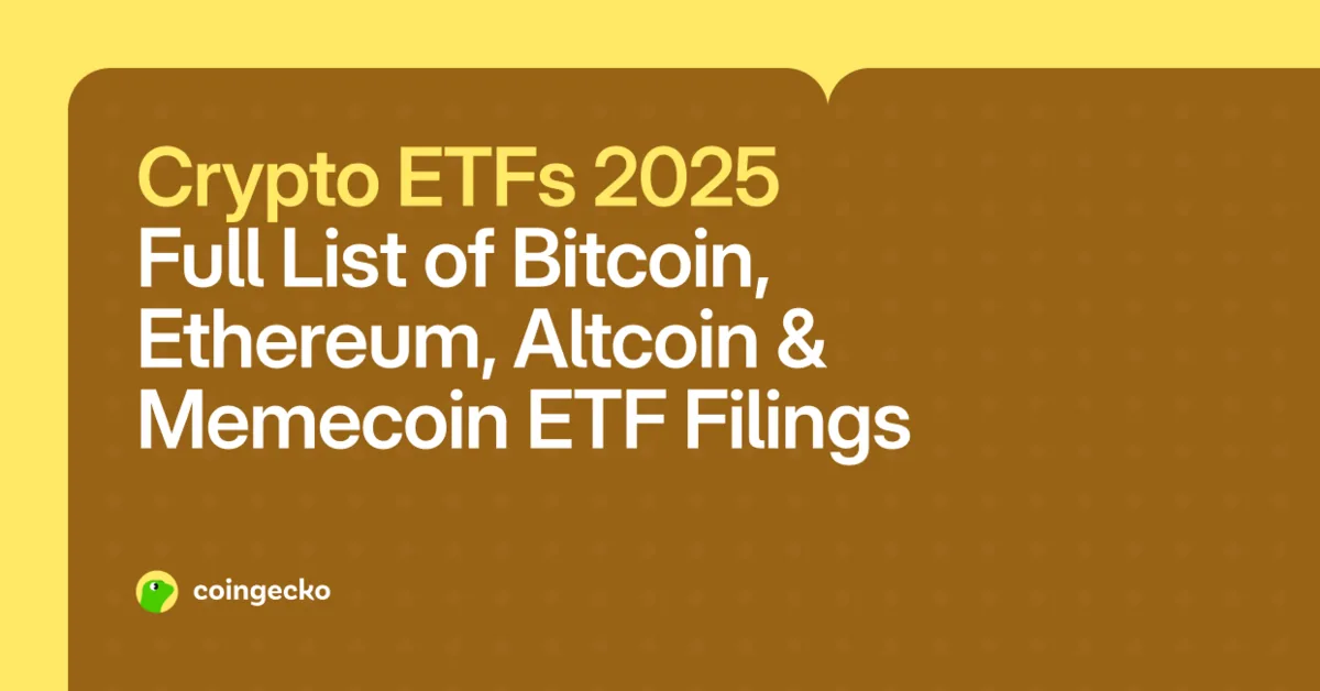 Every U.S. Crypto ETF You Need to Know About in 2025 Hero Image