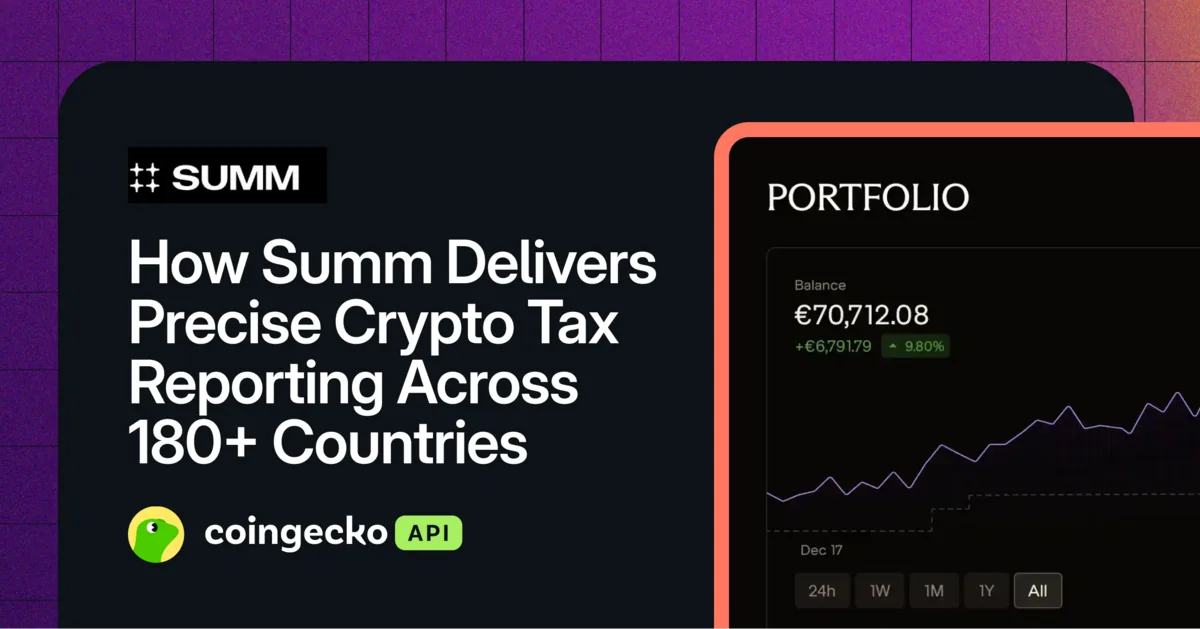 How Summ Delivers Precise Crypto Tax Reporting Across 180+ Countries Hero Image