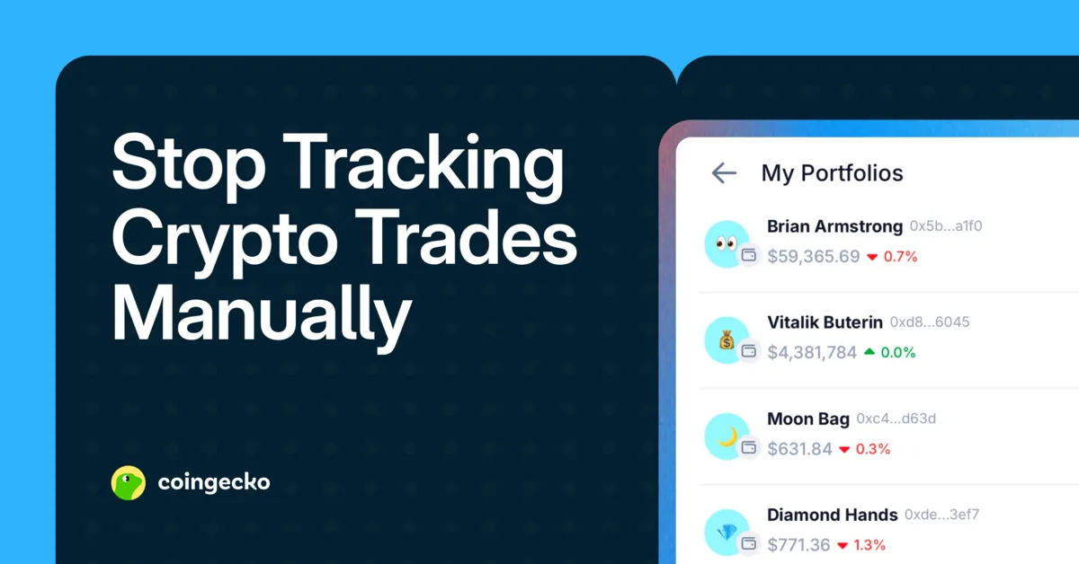 How to Track Multiple Crypto Wallets Using CoinGecko Hero Image