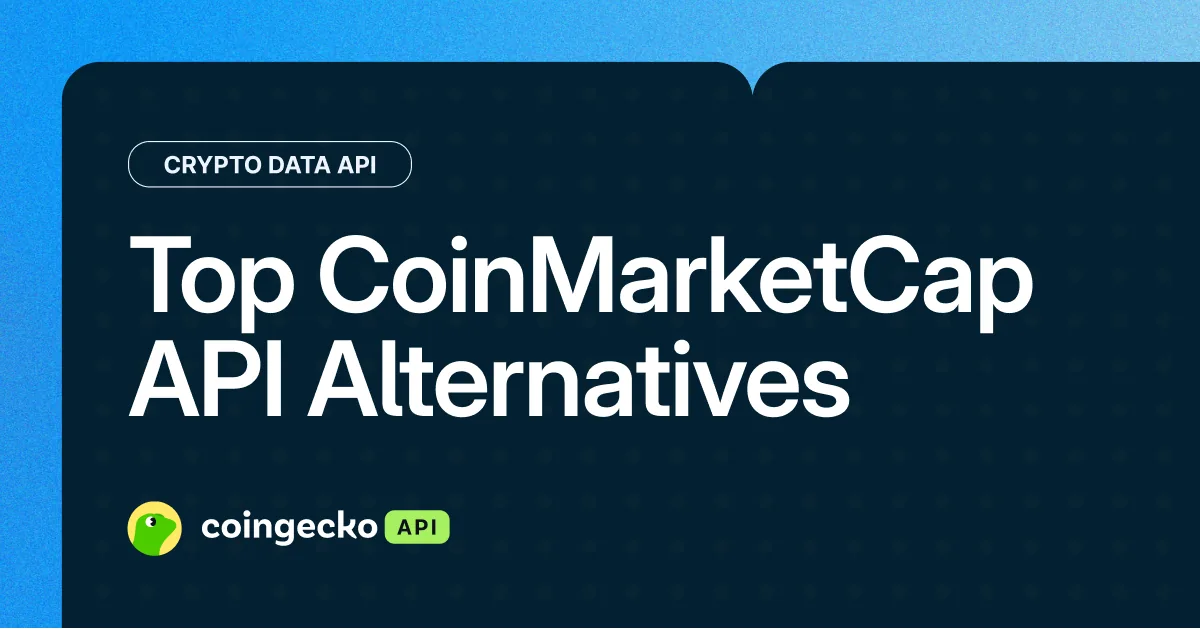 Top 7 CoinMarketCap API Alternatives for Crypto Data (2026) Hero Image