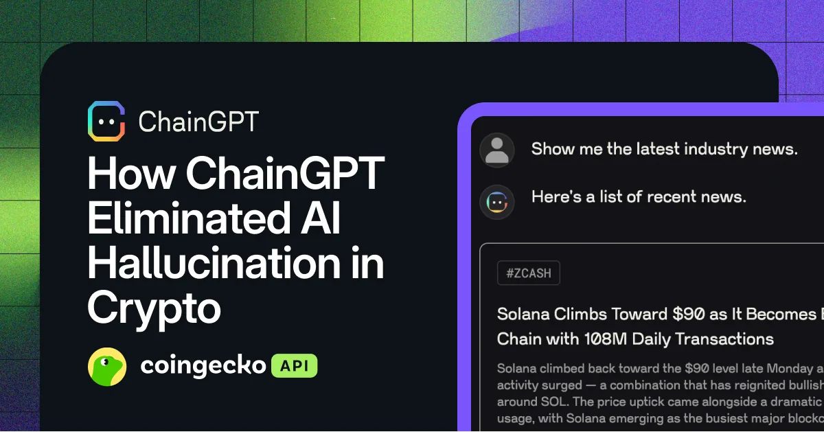 How ChainGPT Eliminated AI Hallucination in Crypto Hero Image
