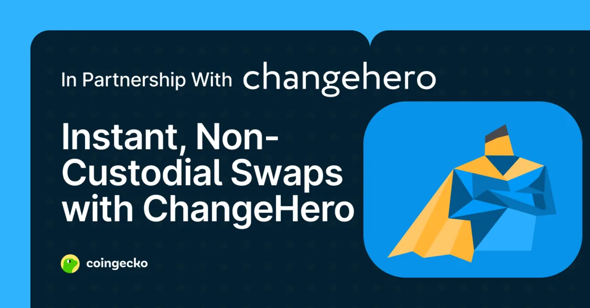 Instant, Non-Custodial Swaps with ChangeHero Hero Image