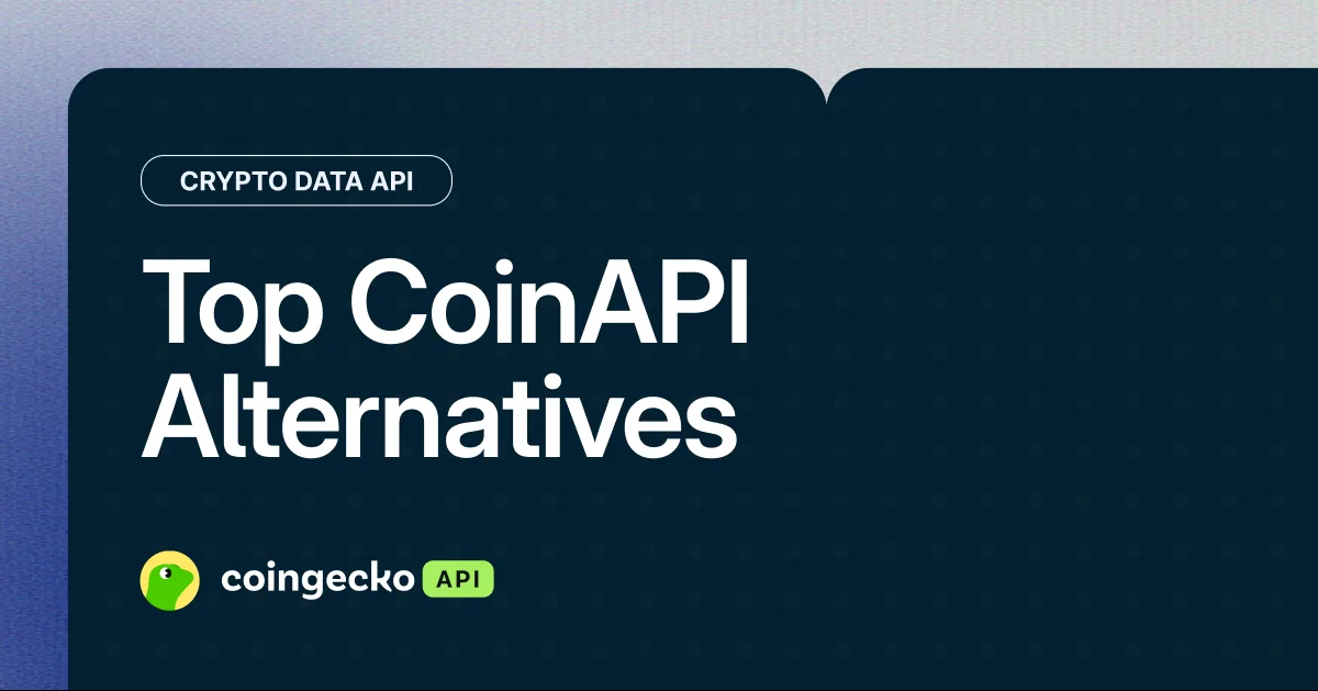 Top 7 CoinAPI Alternatives for Crypto Data (2026) Hero Image