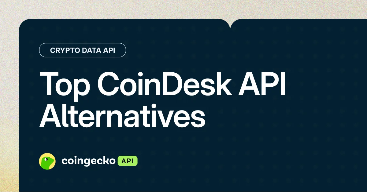 Top 7 CoinDesk API Alternatives for Crypto Data (2026) Hero Image