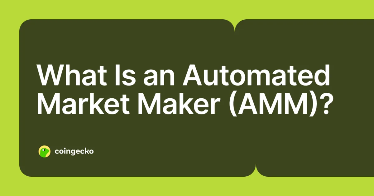 What Is an Automated Market Maker (AMM)? How AMMs Work in DeFi Hero Image