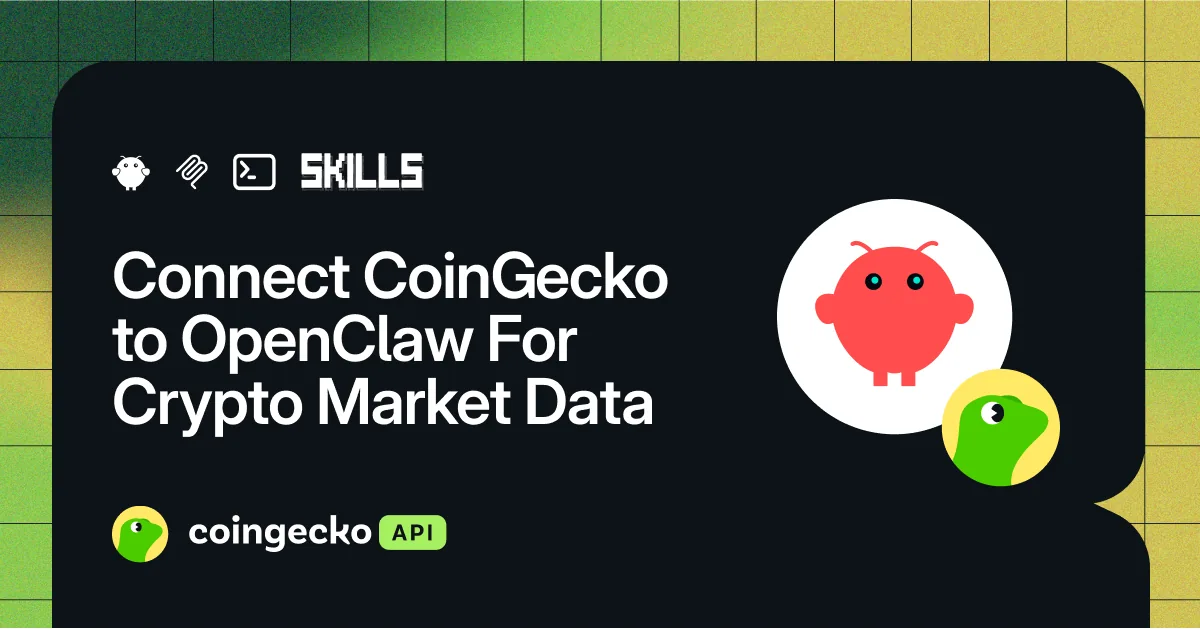 How to Connect CoinGecko to OpenClaw for Real-Time Crypto Market Data Hero Image