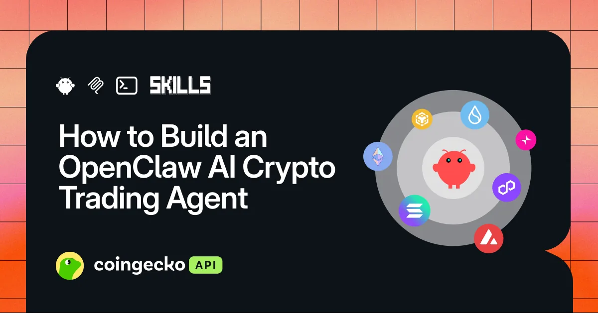 How to Build an OpenClaw AI Crypto Trading Agent with CoinGecko API Hero Image