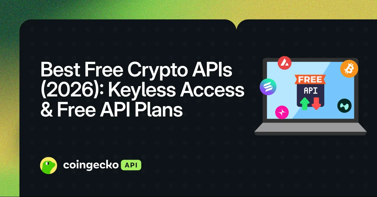 Best Free Crypto APIs in 2026: Keyless Access & Free API Plans Hero Image