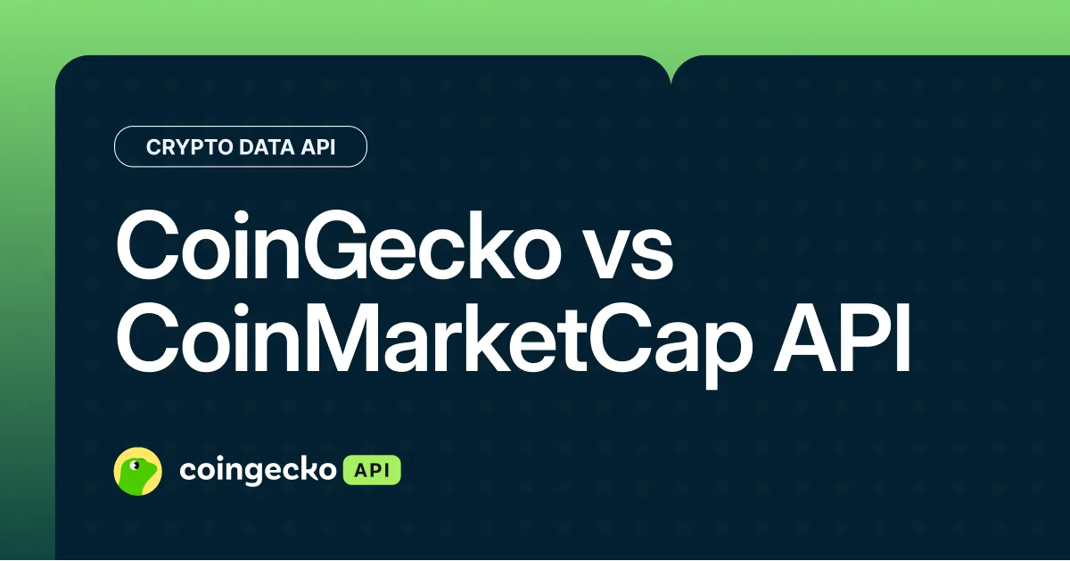 CoinGecko API vs CoinMarketCap API: Which Crypto Data API Is Better? Hero Image