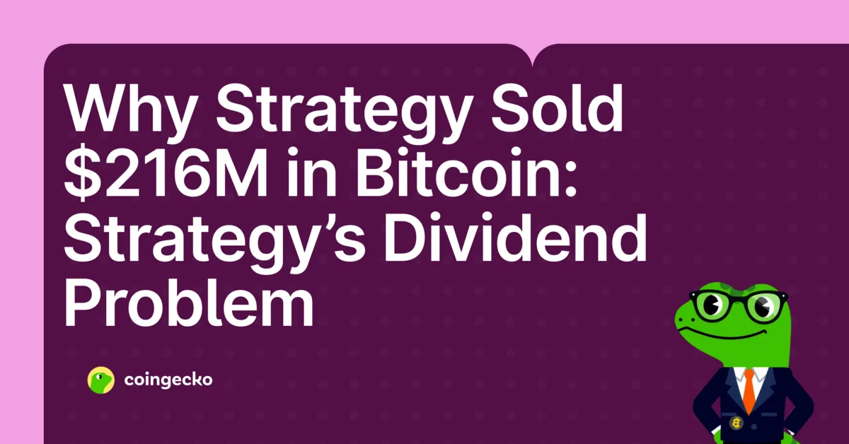 Why Strategy Sold $216M in Bitcoin: Rebuilding the Reserve Behind STRC's Dividends Hero Image