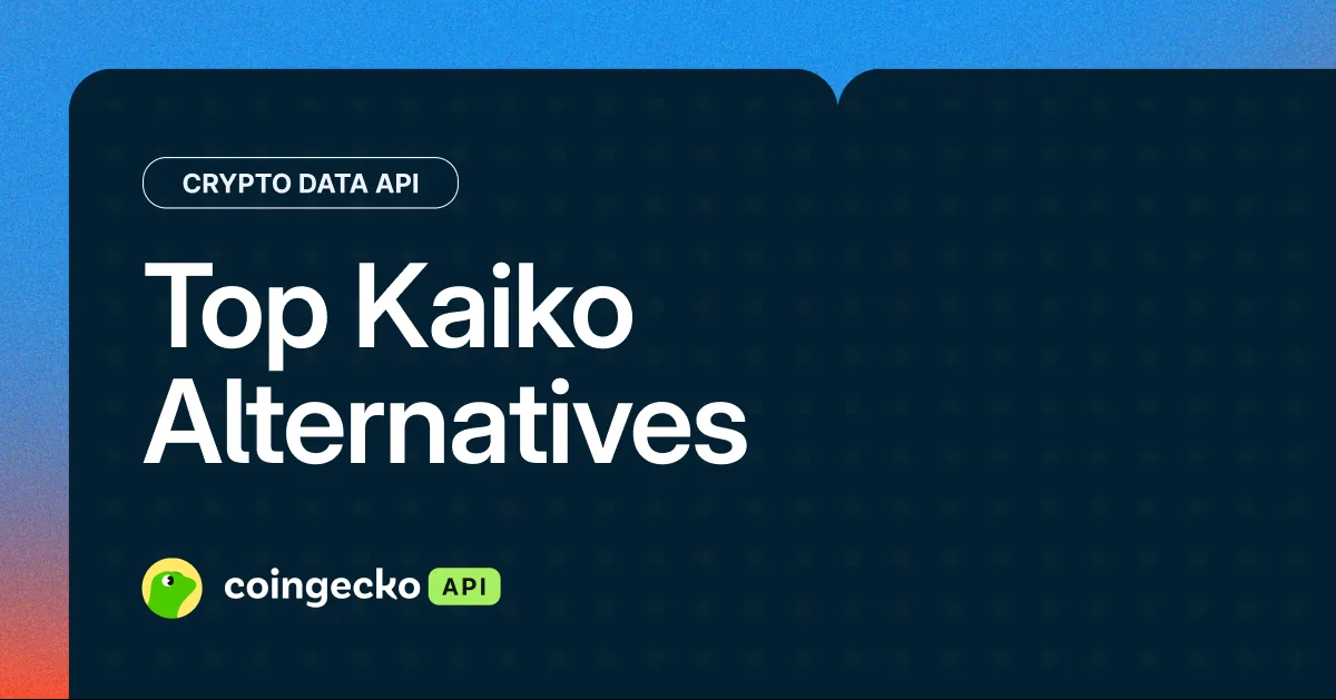 Top 5 Kaiko API Alternatives for Crypto Data (2026) Hero Image